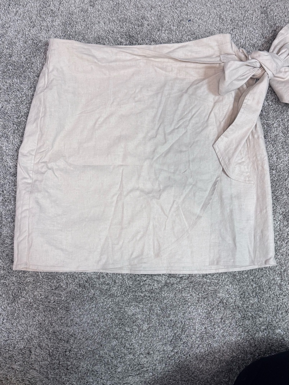 NWT Express Wrap Mini Skirt Linen